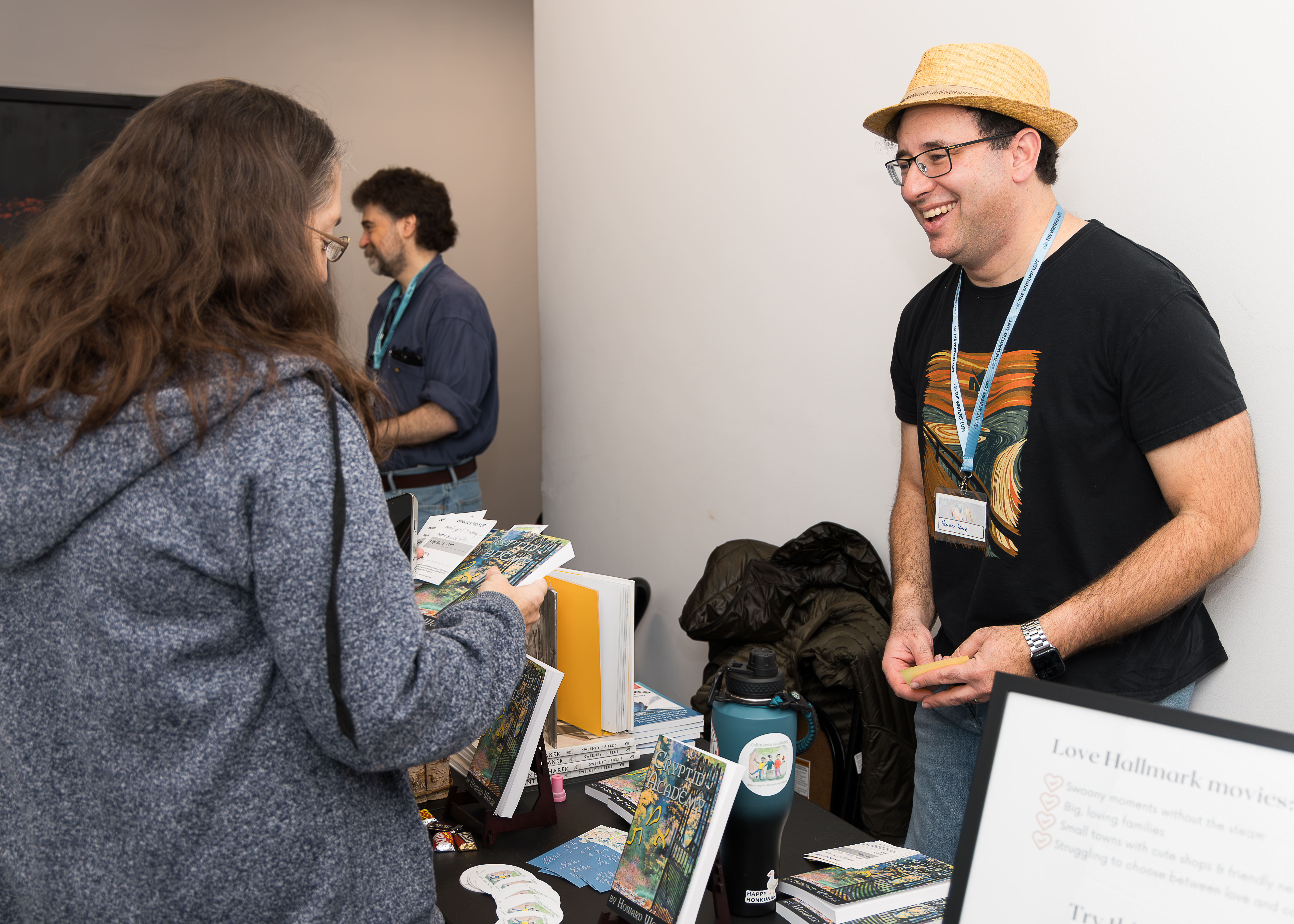 Authors are able to sell their books at several of our annual hosted events