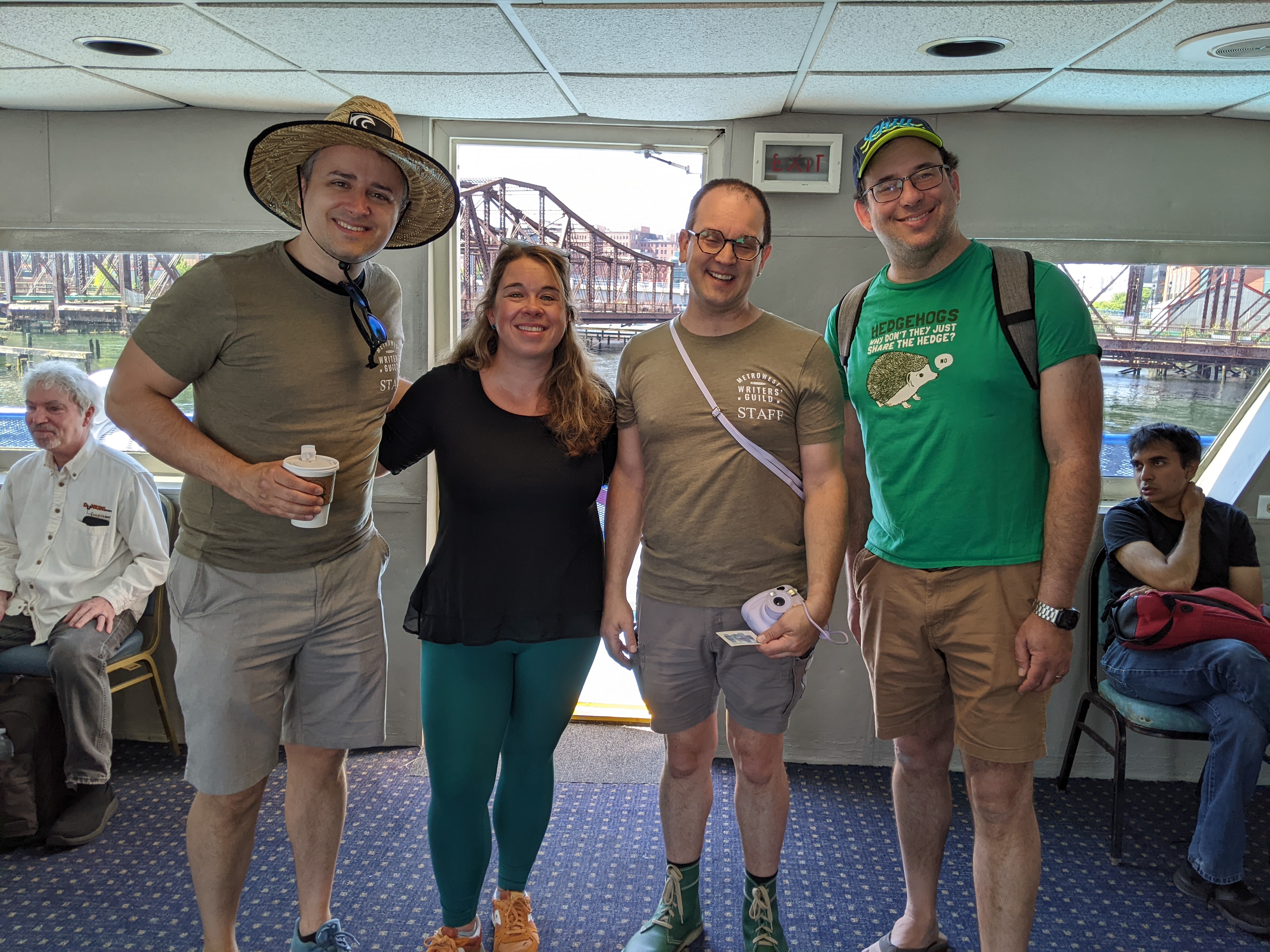 Several members of the Metro West Writers Guild at one of our many in-person events